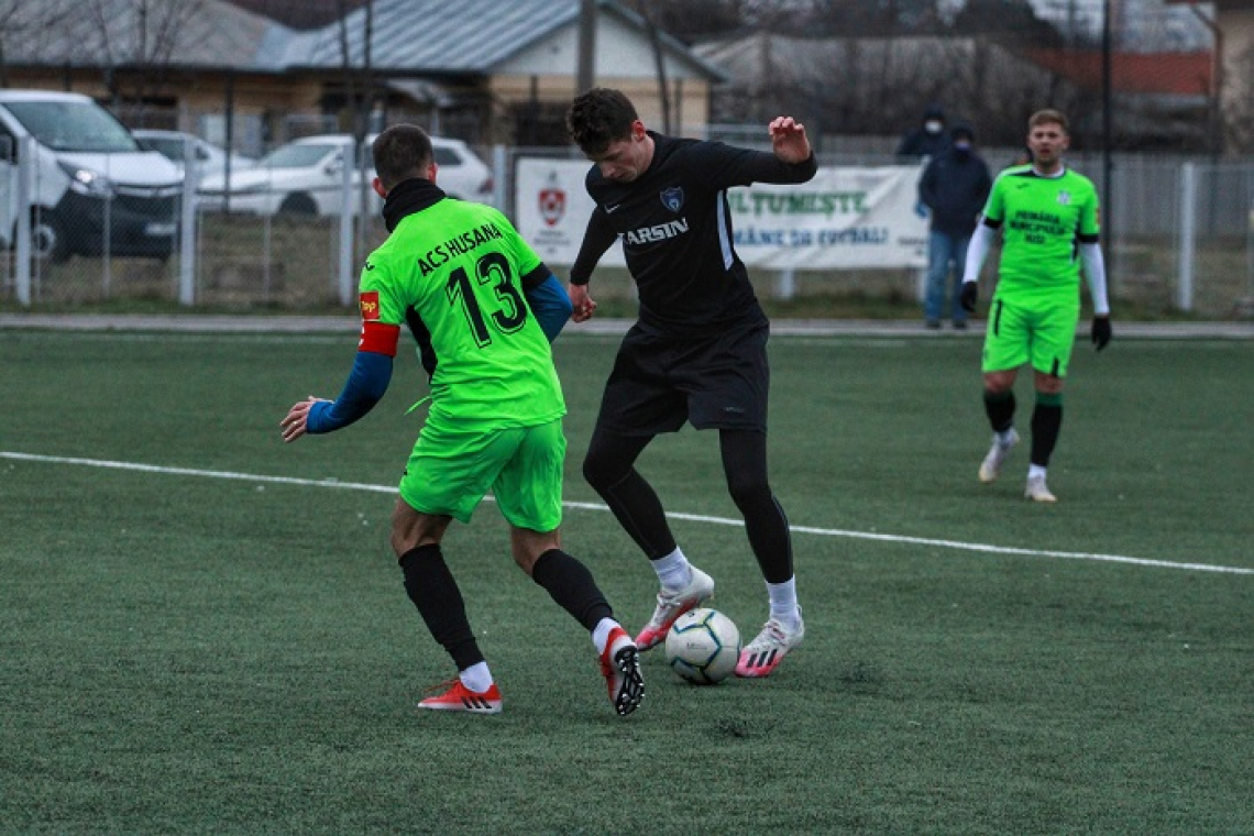 Vântul și frigul, printre adversarii Hușanei în amicalul cu Bucovina Rădăuți