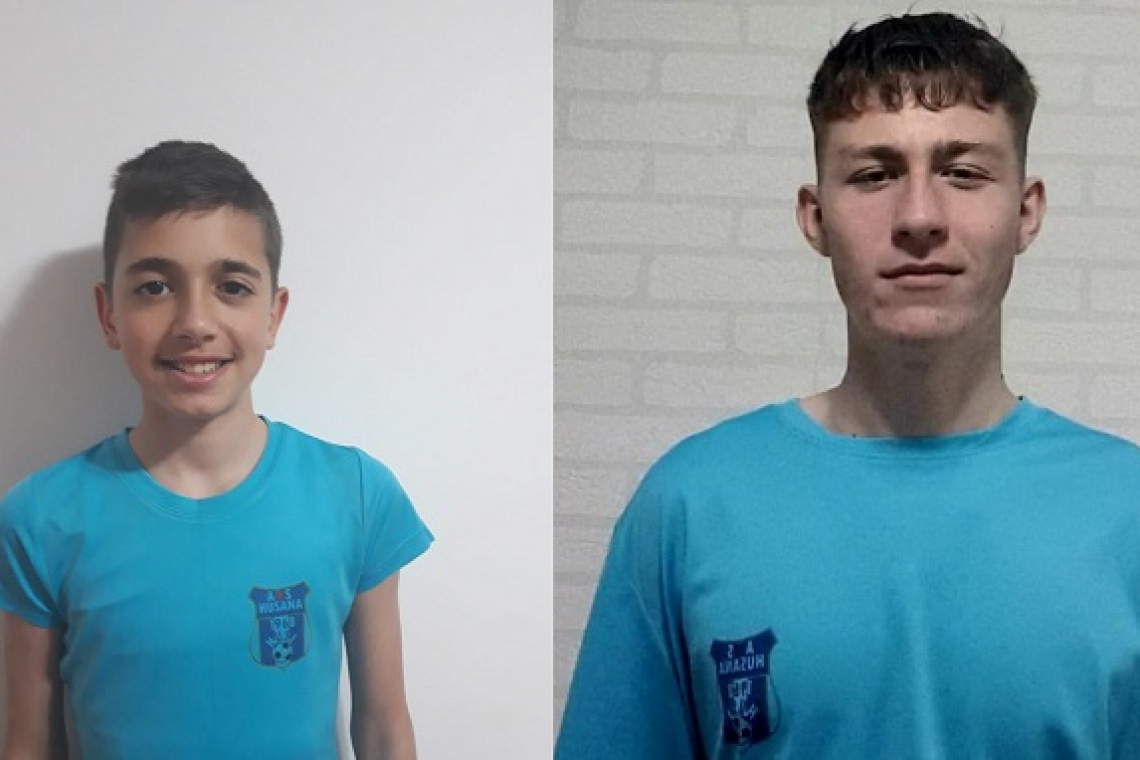 Doi juniori de la Hușana participă la o acțiune de selecție pentru naționala Under 15