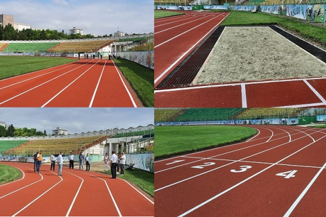 A fost recepționată pista de atletism de la stadionul Municipal din Vaslui