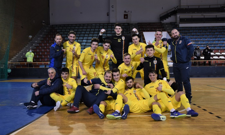România U19 termină fără gol primit dubla amicală cu Moldova, la futsal