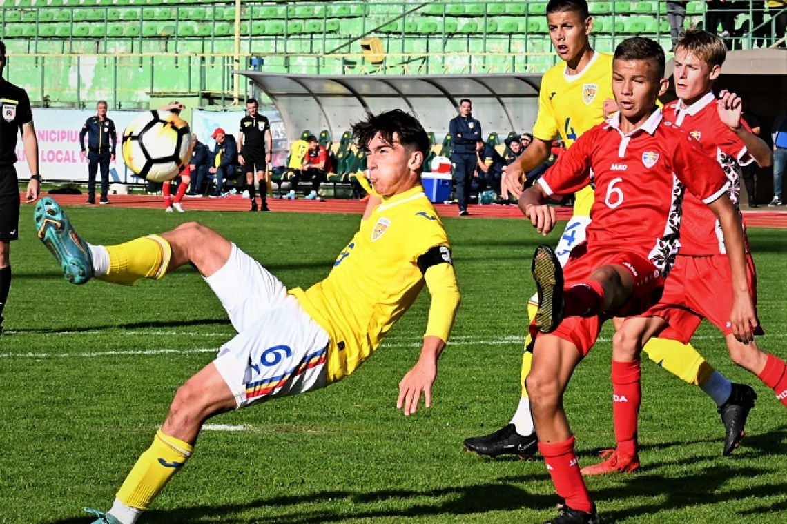 Ianis Podoleanu a debutat cu gol la naționala României U15