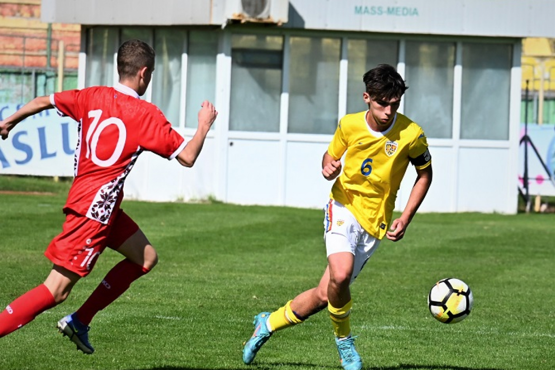 Ianis Podoleanu, căpitan în victoria tricolorilor U15 cu Moldova, scor 3-0