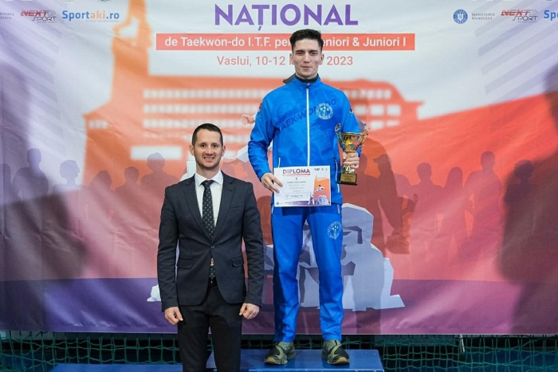 Andrei Chiriac a fost cel mai bun senior la Naționalele de taekwon-do ITF de la Vaslui