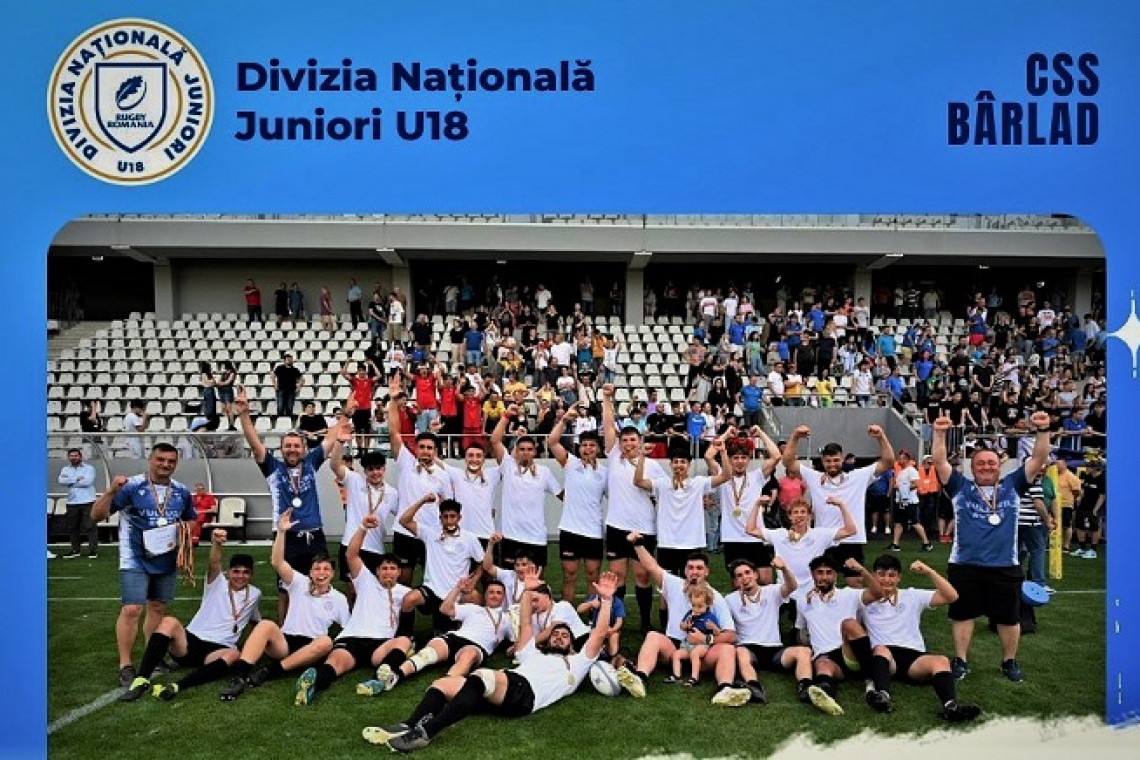 Bârladul este campioană la rugby Under 18