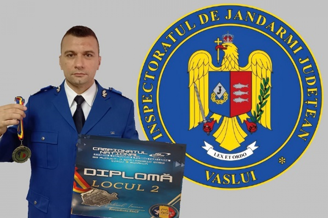 Jandarm vasluian dublu medaliat la Campionatul National de Fitness și Culturism 