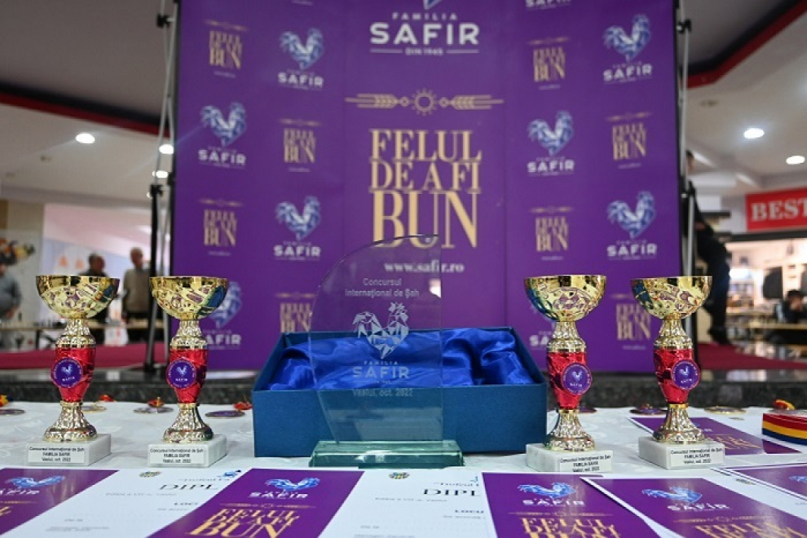 Începe Concursul internațional de șah „Trofeul Familia Safir”