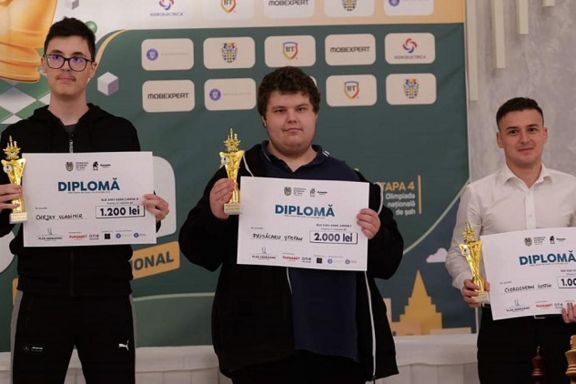 Premiul I la Grand Prix-ul de șah rapid al României de la Sebeș