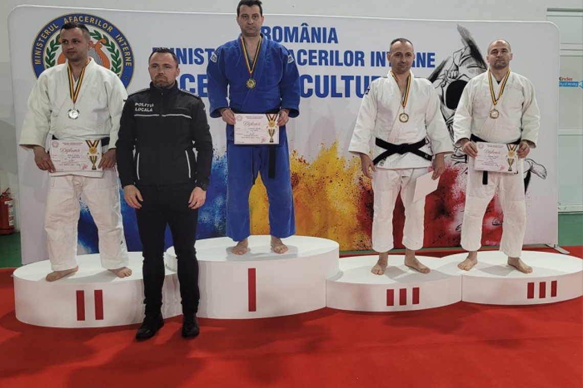 Un ofițer de poliție din Vaslui, medaliat cu bronz la judo