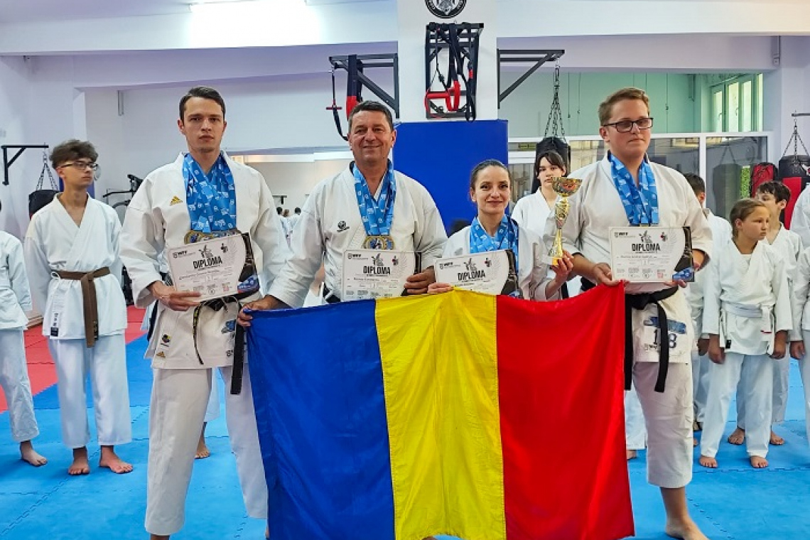 Performanță istorică pentru Karate Kensei Vaslui: podium vasluian la Europenele de Karate Fudokan