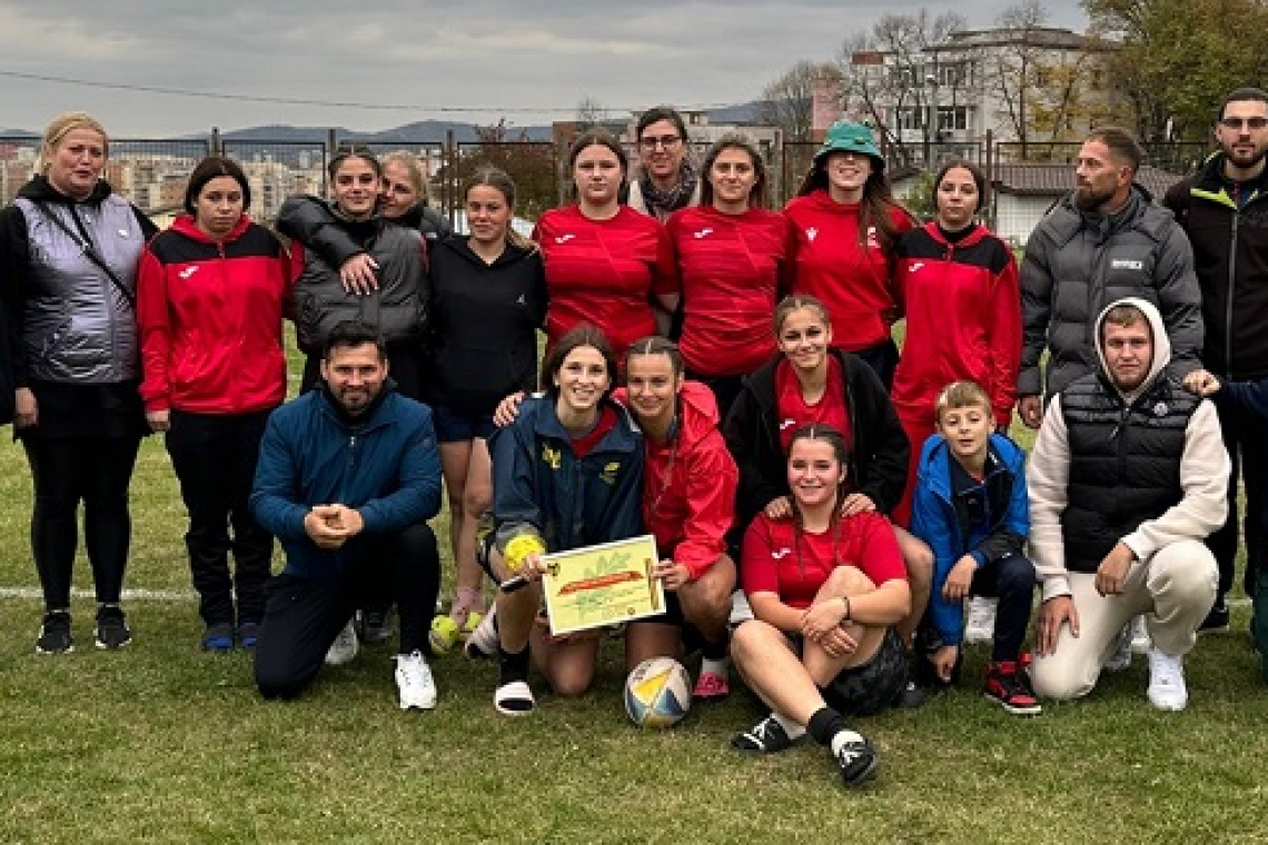 Finalistă la Cupa României AIR la rugby 7s feminin