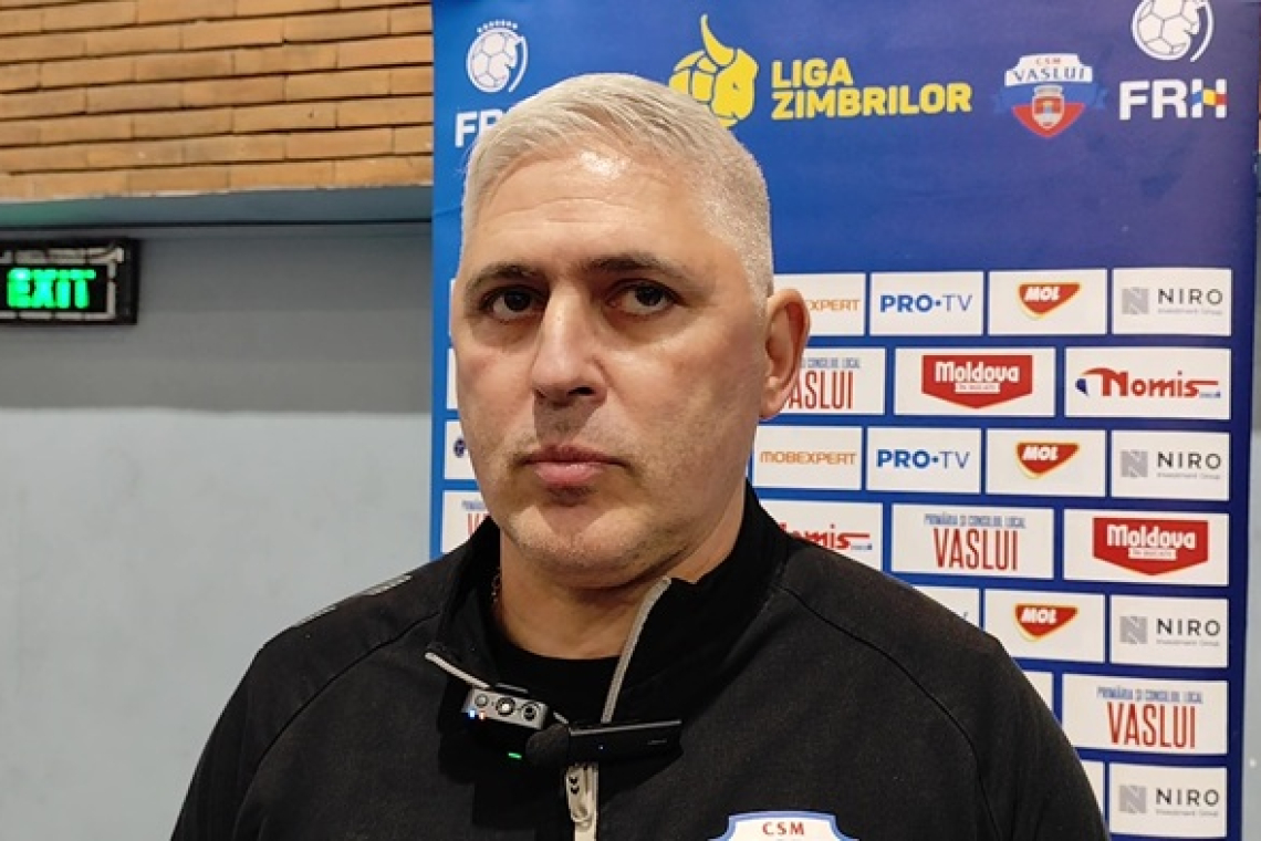CSM Vaslui regretă punctul pierdut pe final. Gabriel Armanu: „Privesc egalul ca o înfrângere”