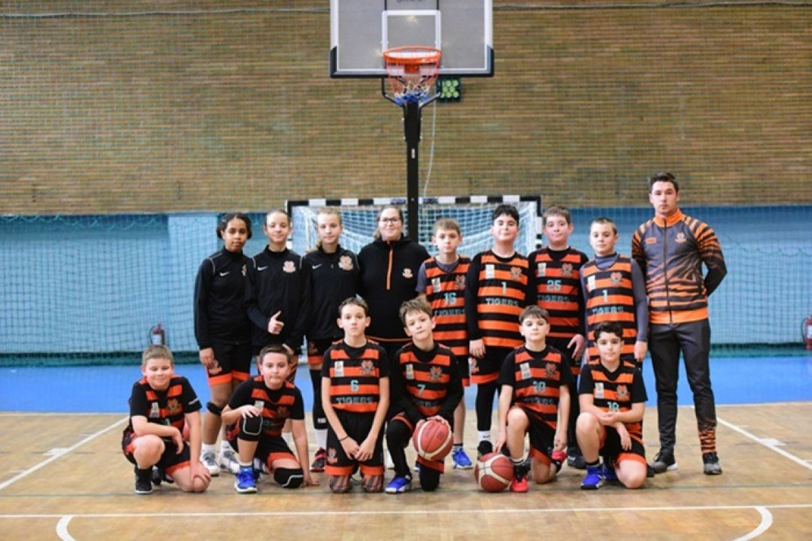 Sporting Tigers Vaslui, calificare în Final Four-ul Campionatului Regional de baschet U12