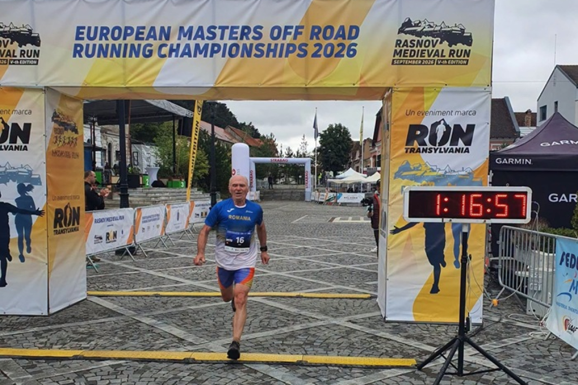 Performanță extraordinară la 71 de ani! Bârlădeanul Aurel Anița, vicecampion european cu România la alergare montană