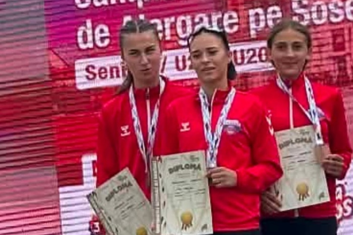 Aur pentru echipa feminină de la CSM Vaslui la Campionatul Național de 5 km!