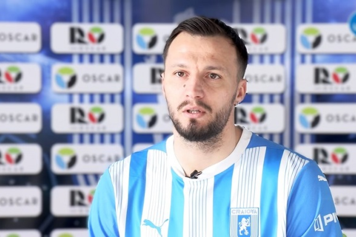 Vasile Mogoș a apărut în tricoul Universității Craiova