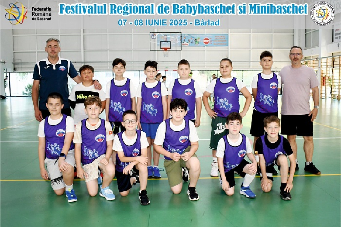 Bârladul, gazda Festivalului Regional de Minibaschet & Babybaschet
