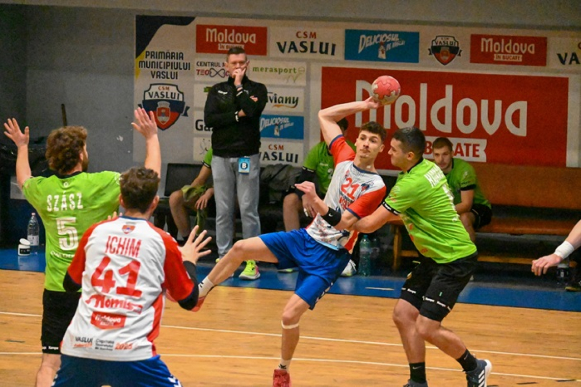 Victorie importantă pentru CSM Vaslui în Divizia A: 32-27 cu CSM Odorhei