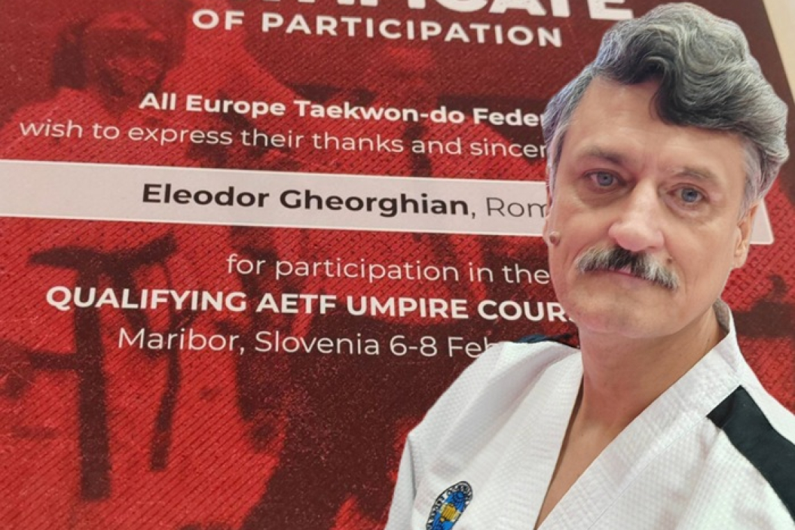 Eleodor Gheorghian, președintele ACS Kwon Bârlad, arbitru european la competițiile ITF