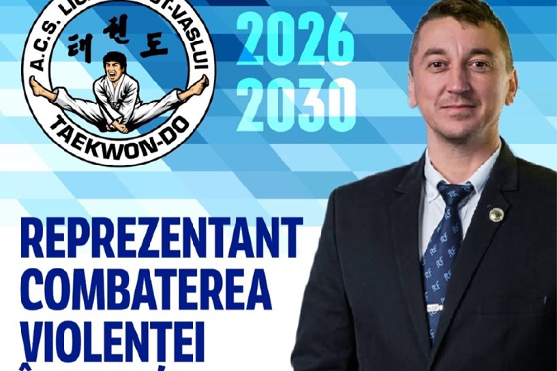 Un ofițer jandarm vasluian, responsabil cu combaterea violenței în Taekwon-do ITF
