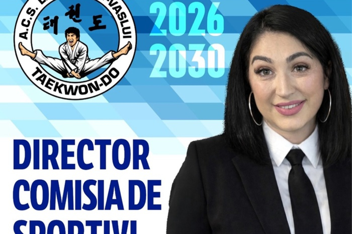 O vasluiancă în fruntea Comisiei de Sportivi la Federația Română de Taekwon-Do ITF