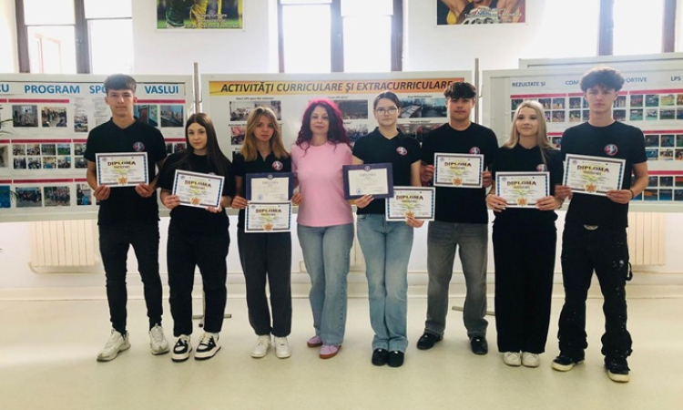 Elevii de la LPS Vaslui, rezultate notabile la Olimpiada Națională de Pregătire Sportivă Teoretică de la Brăila