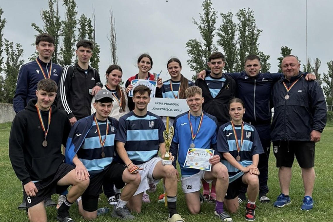 Locul 3 la Etapa Națională de S’Rugby Tag Mixt pentru elevii Liceului Pedagogic „Ioan Popescu” Bârlad