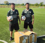 Idolii copiilor de la ACS Hușana au făcut un gest uriaș! Cătălin și Cristi Solomon au adus emoție și speranță în vestiarul micilor campioni
