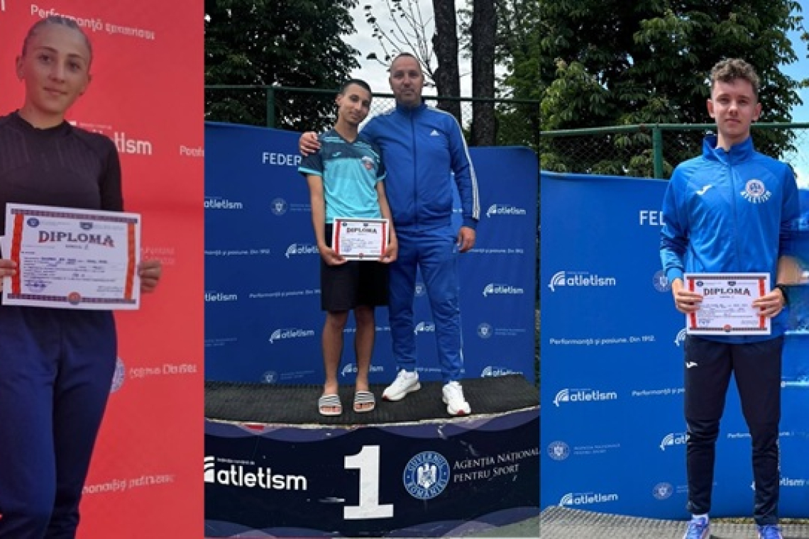 Aur și bronz pentru LPS Vaslui! Trei atleți au urcat pe podium la Campionatul Național Școlar