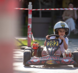 Demonstrație de karting în centrul Vasluiului, cu participarea autorităților locale