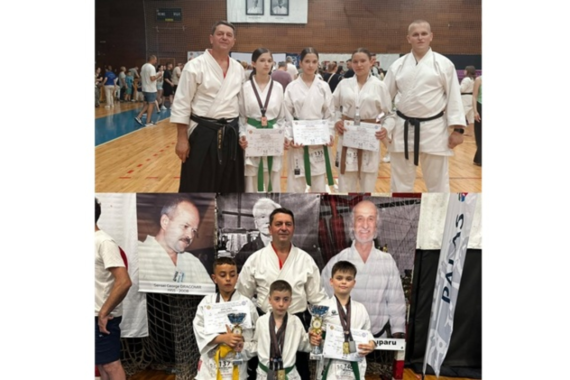Rezultate remarcabile pentru C.S. Karate – Kensei Vaslui la Campionatul Național de Karate Tradițional pentru copii de la Iași