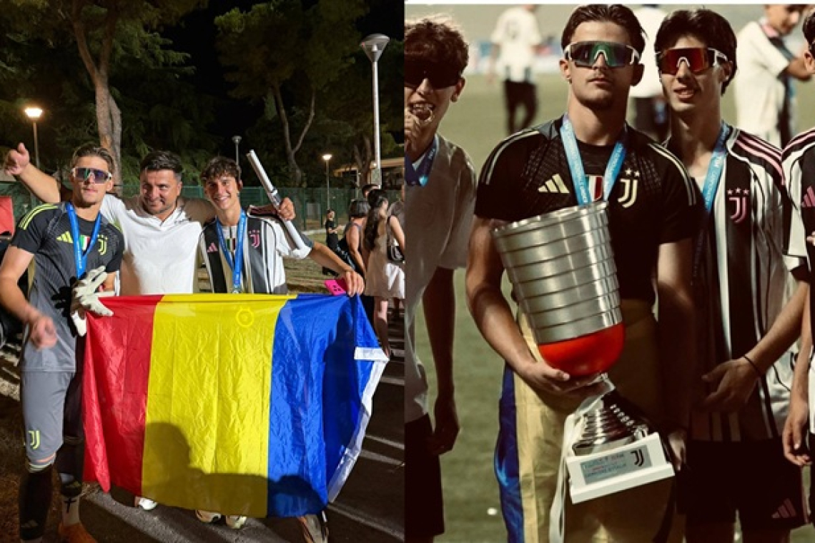 Portarul din Bârlad care cucerește Italia! Gabriel Broștic, campion cu Juventus Torino la doar 16 ani