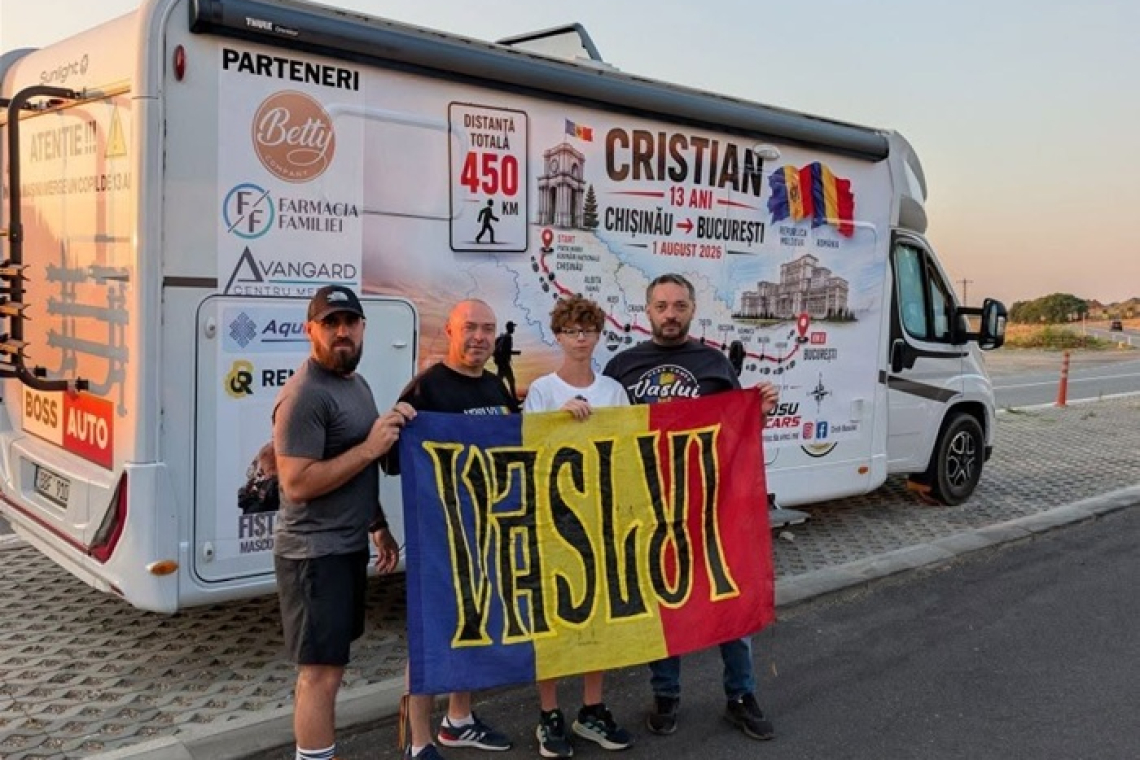 La 13 ani, merge pe jos de la Chișinău la București. Cristian Busuioc a ajuns în județul Vaslui și a traversat Prutul pe Podul de Flori