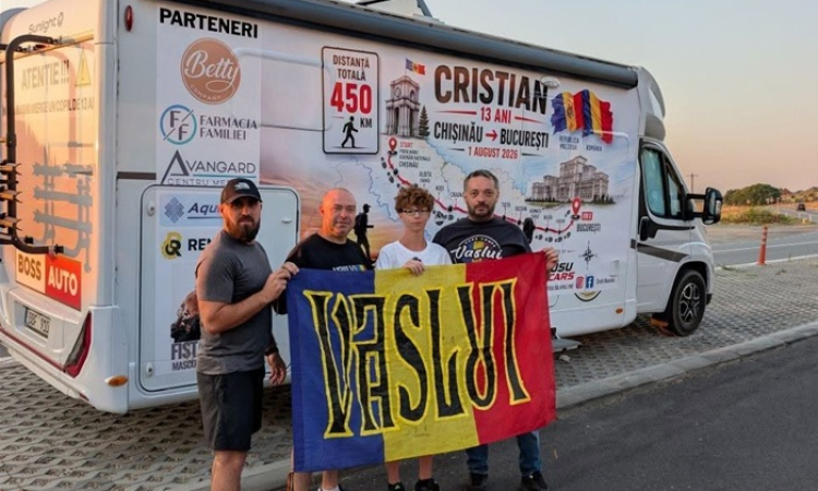 La 13 ani, merge pe jos de la Chișinău la București. Cristian Busuioc a ajuns în județul Vaslui și a traversat Prutul pe Podul de Flori