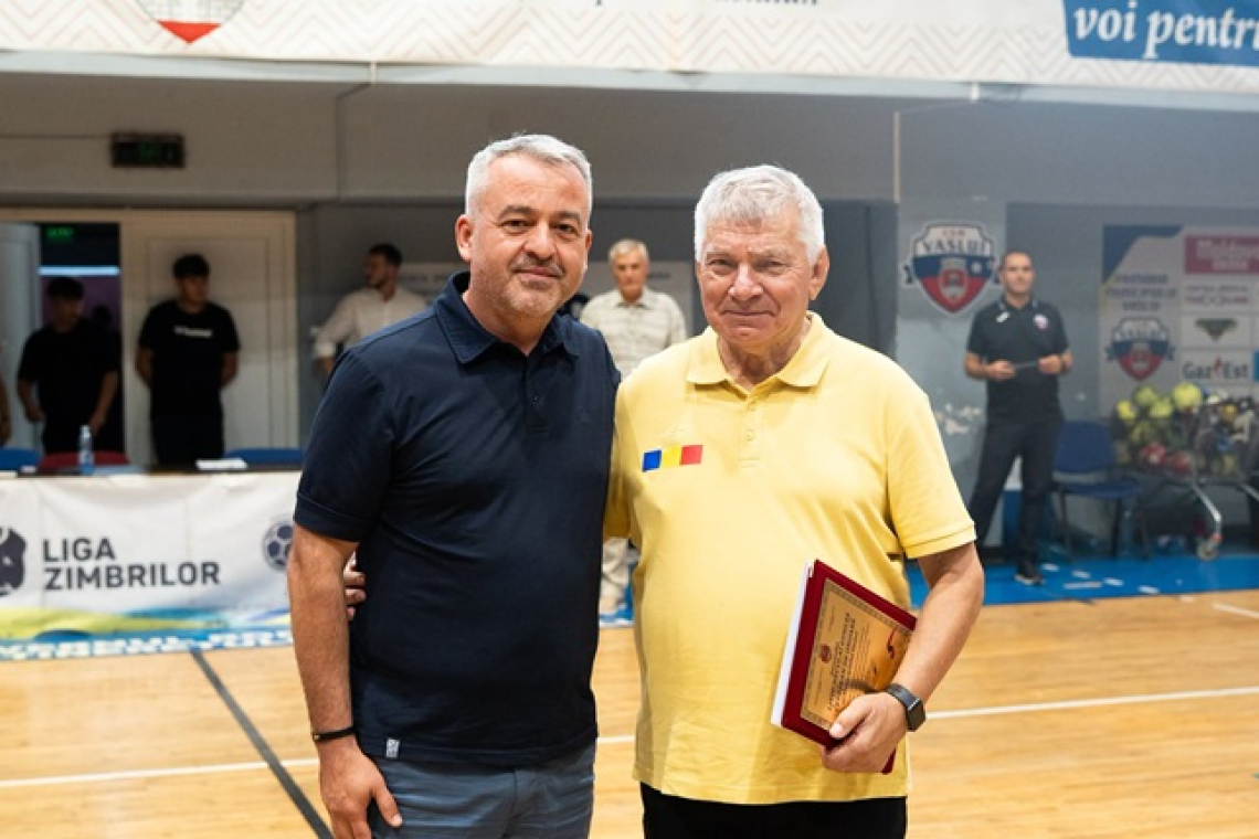 Un meci al generațiilor pentru profesorul Liviu Gugleș, Cetățean de Onoare al municipiului Vaslui