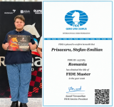 Ștefan Emilian Prisacaru, cel mai tânăr Maestru FIDE al Vasluiului