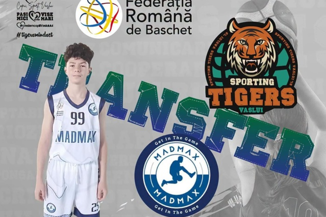 Sporting Tigers Vaslui își trimite talentele la adversari. Artene Andu a ajuns la Madmax Iași