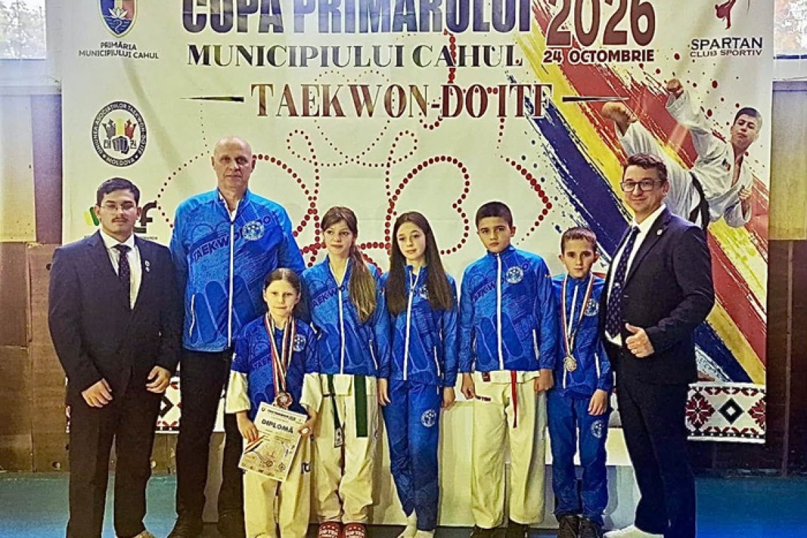 Șase medalii pentru ACS Liga de Est Vaslui la Cupa Primarului Cahul! Trei medalii de aur pentru sportivii vasluieni